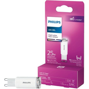 PHILIPS 3W T3 Capsule G9 Base Bright White LED Light Bulb
