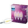 PHILIPS 4.5W B11 Candelabra Base Daylight Dimmable LED Light Bulbs - 3 Pack