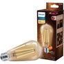 PHILIPS 5W ST19 Medium Base Amber Dimmable Vintage LED Light Bulb