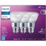 PHILIPS 5.5W PAR20 Medium Base Bright White Dimmable LED Light Bulbs - 3 Pack