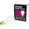 Philips 50W A19 Medium Base Frosted Rough Service Light Bulbs - 2 Pack