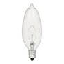 REACTOR 40W B10 Candelabra Base Clear Chandelier Light Bulbs - 6 Pack