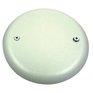 CARLON White Round Flat Single Box Blank Ceiling Cover