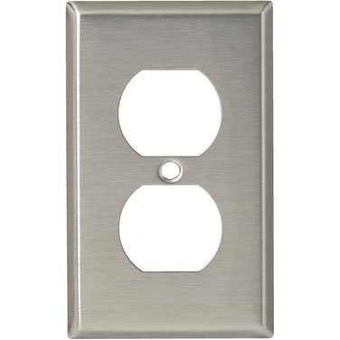 EATON Stainless Steel Duplex Receptacle Plate