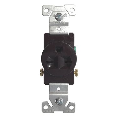 EATON 15 Amp 250V Brown Single Receptacle