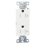 EATON 20 Amp White Tamper Resistant Decorator Receptacle