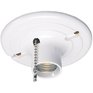 EATON White Ceiling Light Holder with Cord