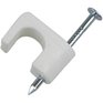 GARDNER BENDER 50 Pack 1/4" White Coaxial Staples