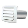 DUNDAS-JAFINE 6" Louvered White Vent Hood, with Tailpiece