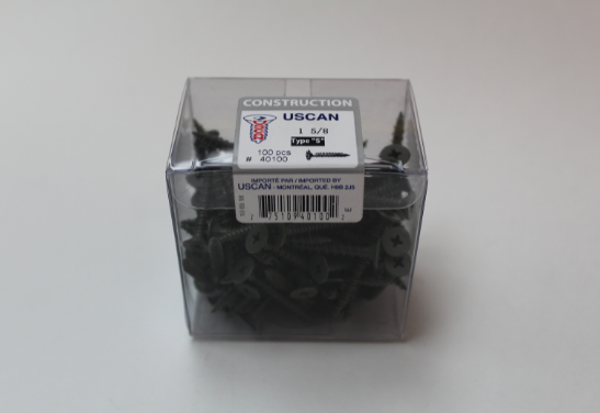 Uscan Type "S" Cement Board Screws - 100 Pack