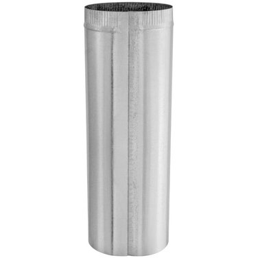 IMPERIAL MANUFACTURING 8" x 30" 28 Gauge Galvanized Duct Pipe