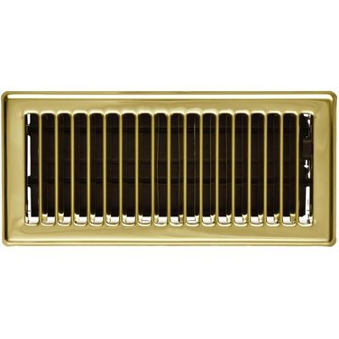 IMPERIAL Floor Diffuser, Brass 4 X 10"