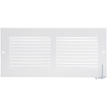 IMPERIAL MANUFACTURING 10" x 4" White Sidewall Grille