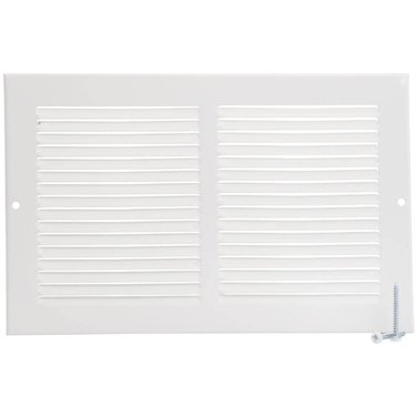 IMPERIAL MANUFACTURING 10" x 6" White Sidewall Grille