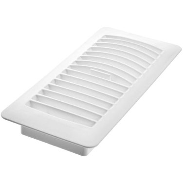 IMPERIAL MANUFACTURING 4" x 10" White Poly Floor Register