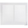 IMPERIAL MANUFACTURING 8" x 10" White Sidewall Grille