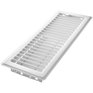 IMPERIAL MANUFACTURING 4" x 12" White Floor Register