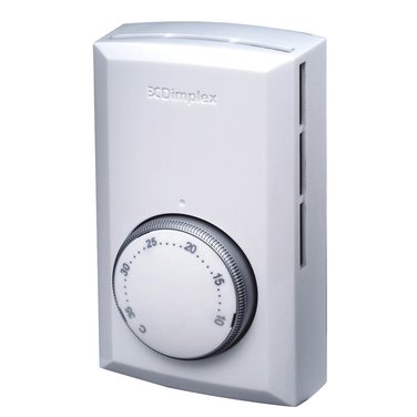 DIMPLEXDouble Pole White Electronic Wall Thermostat