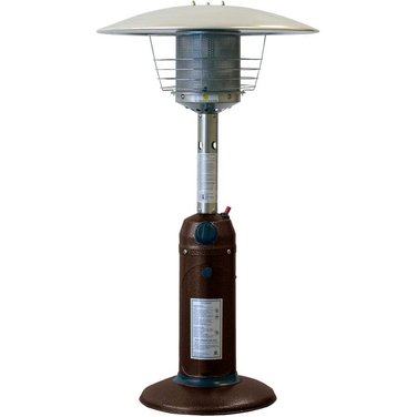 Hiland Hammered Bronze Propane Table Top Patio Heater