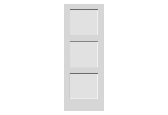 Trimlite Three Panel Shaker Door
