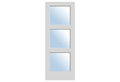 Trimlite Three Panel Shaker Door w/ Clear Glass - Special Order