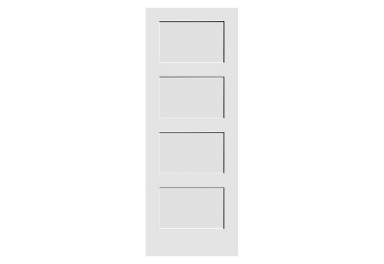 Trimlite Four Panel Shaker Door