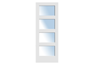 Trimlite Four Panel Shaker Door w/ Clear Glass - Special Order