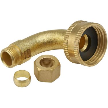 HOME PLUMBER 3/8" Compression x 3/4" Female Hose Brass Dishwasher Elbow