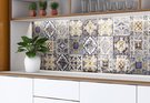 8x8 Patchwork Ceramic Wall TIle