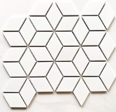 12x12 Cube Diamond Mosaic Tile