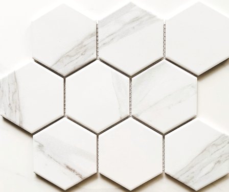 4x4 Hexagon Mosaic Tile