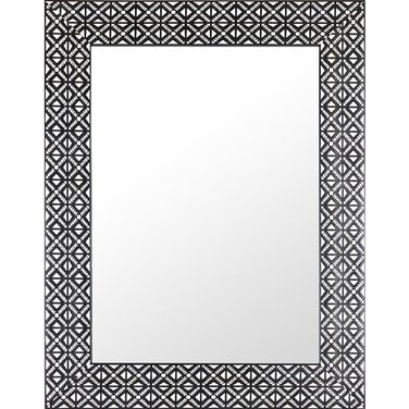 White Pattern Mirror