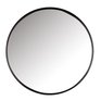 Black Round Metal Mirror