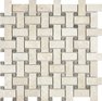 Allure Crema 12x12 Polished Marble Basketweave Mosaic