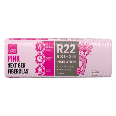 Owens Corning R22 x 15" Pink Insulation