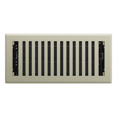 IMPERIAL Montezuma Floor Register, Satin Nickel 4" X 10"