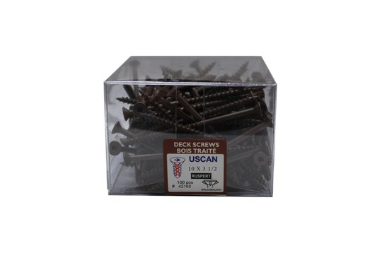 Uscan #10 Tan Deck Screws - 100 Pack