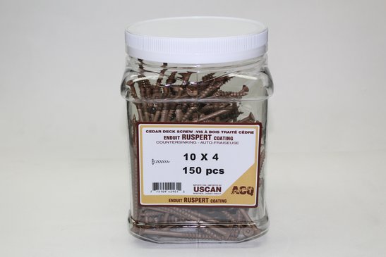 Uscan #10 Brown Deck Screws - 150 Pack