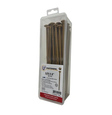 U2 Construction Screw 3/8X8" Pkg 40