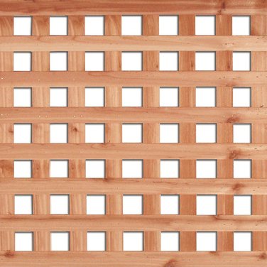 8' X 3/4" Privacy Square Cedar Lattice - Custom Order