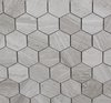 2x2 Hexagon Polished Marble Mosaic