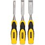 Stanley 3 Piece Beveled Edge Wood Chisel Set