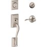 SCHLAGE LOCK Satin Nickel Addison/Accent Entrance Gripset