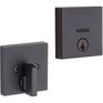 WEISER LOCK Downtown Single Cylinder Deadbolt - Matte Black + SmartKey Technology