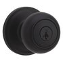 WEISER LOCK Troy Entrance Knobset - Matte Black + SmartKey Technology