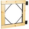Builder's Hardware Gate Bracket Kit with 4 Brackets