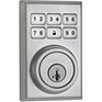 WEISER LOCK Satin Chrome Electronic Smart Key Smartcode Contemporary Deadbolt Lock