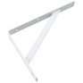 BUILDER'S HARDWARE 8" x 12" Heavy Duty White Shelf Bracket