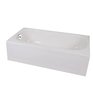 BRIGGS 54" x 30'' Pendant Bathtub - with Left Hand Drain, White