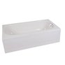 BRIGGS 54" x 30'' Pendant Bathtub - with Right Hand Drain, White